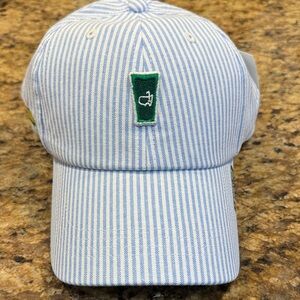 NWT Striped Blue and White Masters Cap